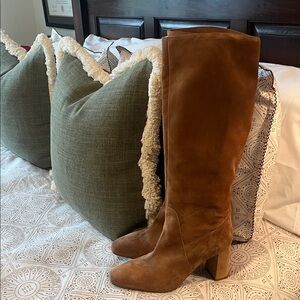 Aquatalia Tan Suede Boots
